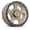 274678 Canyon Pro Wheel [Size: 18"x9"] Satin Bronze w/Black Lip, Simulated Beadlock w/Zinc Bolts - image 1