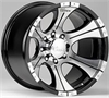 DC-1 Wheel - Black with Polished Face Size: 17" x 9" - image 1