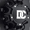 Black Pop-Top Center Cap Plastic - image 1