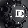 Black Pop-Top Center Cap Plastic - image 1