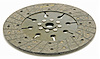 DISC 11 X 1-1/8 X 26 SPL SOLID HUB ORG/BRZ FACING VETTE PULL CLUTCH - image 1