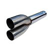 Muffler Delete Pipe Dual System - image 1
