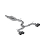S46033CF Cat-Back Exhaust System 3 in., Valve Delete Quad Split Rear Exit, Carbon Fiber For 2019-2015 Volkswagen Golf - image 1