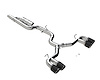 S46123CF Cat-Back Exhaust System 3 in., Quad Split Rear Exit, Tips, Valve Delete For 2025-2022 Volkswagen Golf
