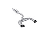 S46193CF Cat-Back Exhaust System 3 in., 2.5 in. Quad Split Rear Exit, Active Profile, Carbon Fiber For 2024-2022 Audi S3 - image 1