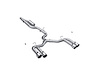 S4620304 Cat-Back Exhaust System 3 in., Dual Split Quad Rear Exit, Valve Delete For 2024-2022 Audi S3