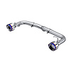 S48053BE Axle-Back Exhaust System 2.5 in. Dual Rear, Burnt End Fits Select Toyota GR86, Subaru BRZ - image 1