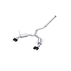 S48073CF Cat-Back Exhaust System 3 in., Dual Split Rear Exit, Quad Outlet Street Profile Fits Select Subaru WRX - image 1