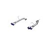 S48103BE Axle-Back Exhaust System 2.5 in., Dual Split Rear Exit, Quad, Burnt End  Fits Select Subaru WRX - image 1