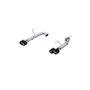 S48103CF Axle-Back Exhaust System 2.5 in., Dual Split Rear Exit, Quad, Carbon Fiber Fits Select Subaru WRX - image 1