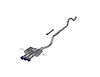 S49043BE Cat-Back Exhaust System 3 in., Triple Centre Rear Exit, Burnt End Fits Select Acura Integra - image 1