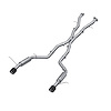S51053CF Cat-Back Exhaust System 3 in., Dual Rear Exit, Carbon Fiber Fits Select Dodge Durango - image 1