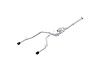 S51563CF Cat-Back Exhaust System 3 in., 2.5 in. Dual Split Rear Exit, Carbon Fiber Fits Select Ram 1500 - image 1