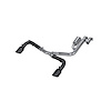 S5207BLK Resonator-Back Exhaust System 2.5 in, Dual Split Rear Exit, Black  Fits Select Ford Bronco - image 1