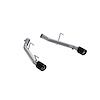 S72023CF Axle-Back Exhaust System 2.5 in., Dual Split Rear Exit, Carbon Fiber For 2008-2009 Ford Mustang - image 1