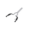 S7251BLK Cat-Back Exhaust System 3 in., Dual Split Rear Exit, Street Version, Black Fits Select Ford Mustang - image 1
