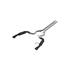S7253BLK Cat-Back Exhaust System 3 in., Dual Split Rear Exit, Race Version, Black Fits Select Ford Mustang - image 1