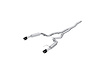 S72753CF Cat-Back Exhaust System 3 in., Dual Split Rear Exit, Race Version For 2019-2022 Ford Mustang - image 1
