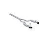 S72803CF Cat-Back Exhaust System 3 in., Dual Rear Exit, Quad Carbon Fiber Tips, Street Version Fits Select Ford Mustang