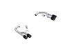 S72813CF Axle-Back Exhaust System 2.5 in., Dual Rear Exit, Quad Tips, Carbon Fiber Fits Select Ford Mustang - image 1
