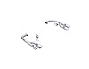 S7281AL Axle-Back Exhaust System 2.5 in., Dual Rear Exit, Quad Tips Fits Select Ford Mustang - image 1
