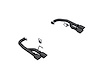 S7281BLK Axle-Back Exhaust System 2.5 in., Dual Rear Exit, Quad Tips, Black Fits Select Ford Mustang - image 1
