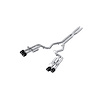 S72843CF Cat-Back Exhaust System 3 in., Quad Rear Exit, Quad Tips, Active Exhaust, Carbon Fiber Fits Select Ford Mustang - image 1