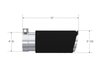 T5051CF Exhaust Tip Angled Rolled End 5 in. Od, 4 in. Inlet, 12 in. Length Carbon Fiber - image 2