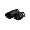 T5111BLK Exhaust Tip Cover Set 4 in. Inlet, 5 in. OD, 6 in. and 9 in. in Length, Black For 2010-2011 Ford F-250, F-350