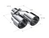 T5171 Exhaust Tip 2.5 in. Inlet Stainless - image 3
