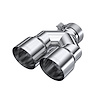 T5182 Exhaust Tip Single Wall Dual Out 4 in. OD. 3 in. Inlet - image 1