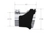 T5195CF Exhaust Tip Dual Wall 4 in. OD. 2.5 in. Inlet, Carbon Fiber For 2019-2019 Kia Stinger - image 3