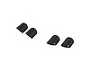 T5198BLK Exhaust Tip Cover 4 in. OD. 4 in. Inlet, Black Fits Select Ford Mustang