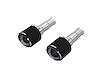 T5199CF Exhaust Tip Set Angle Cut Dual Wall 5 in. OD., Carbon Fiber For 2019-2021 Ram 1500 - image 1
