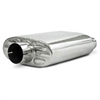 Universal Chambered Core Oval Muffler Inlet/Outlet: 2.5" Offset/Center - image 1