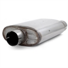 Universal Chambered Core Oval Muffler Inlet/Outlet: 2.5" Offset/Center - image 1