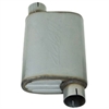 Universal Perforated Core Oval Muffler Inlet/Outlet: 2.5" Offset/Center - image 1
