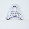 4130 1/5in THK 1/4in HOLE 9/16in HT 1 1/8in TUBE RADIUS CHASSIS TAB - QTY 20 - image 1