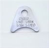 4130 1/5in THK 1/4in HOLE 9/16in HT 1 1/8in TUBE RADIUS CHASSIS TAB - QTY 4 - image 1