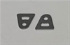 4130 1/16in THK - .140in HOLE - 7/8 HT STRAIGHT MINI CHASSIS TAB - QTY 4