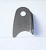 4130 1/8in THK 3/8in HOLE 3/16in HT 1 1/4 TUBE BENT DOWN CHASSIS TAB - QTY 2 - image 1