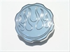 RADIATOR CAP 16LB CHROME FLAMES - image 1