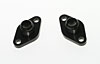 DRCE WATER PUMP PORT ADAPTERS -12AN MALE- PAIR POLISHED - image 1