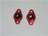 DRCE WATER PUMP PORT ADAPTERS -16AN MALE- PAIR BLACK - image 1