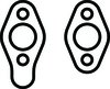 SB CHEVY FLANGE GASKET PAIR - image 1