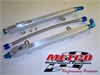 FORD Mustang Fuel Rail Kit Billet Rail Set with Braided Stainless Steel Crossover Line / AN Swivel Fittings 2005-2010 3V V8 - image 1