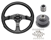 Competition Steering Wheel 350mm/13.780 in. Diameter W/Quick Release Kit - image 1