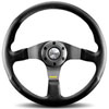 Tuner Steering Wheel Black Leather - image 1