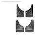 NO DRILL MUDFLAPS BLACK CHEVROLET SUBURBAN 2007-2008 WILL NOT FIT WITH 22 INCH WHEELS; WILL NOT FIT - image 1