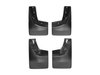 NO DRILL MUDFLAPS BLACK CHEVROLET SILVERADO 2014-2017 FITS 1500 MODELS - image 3